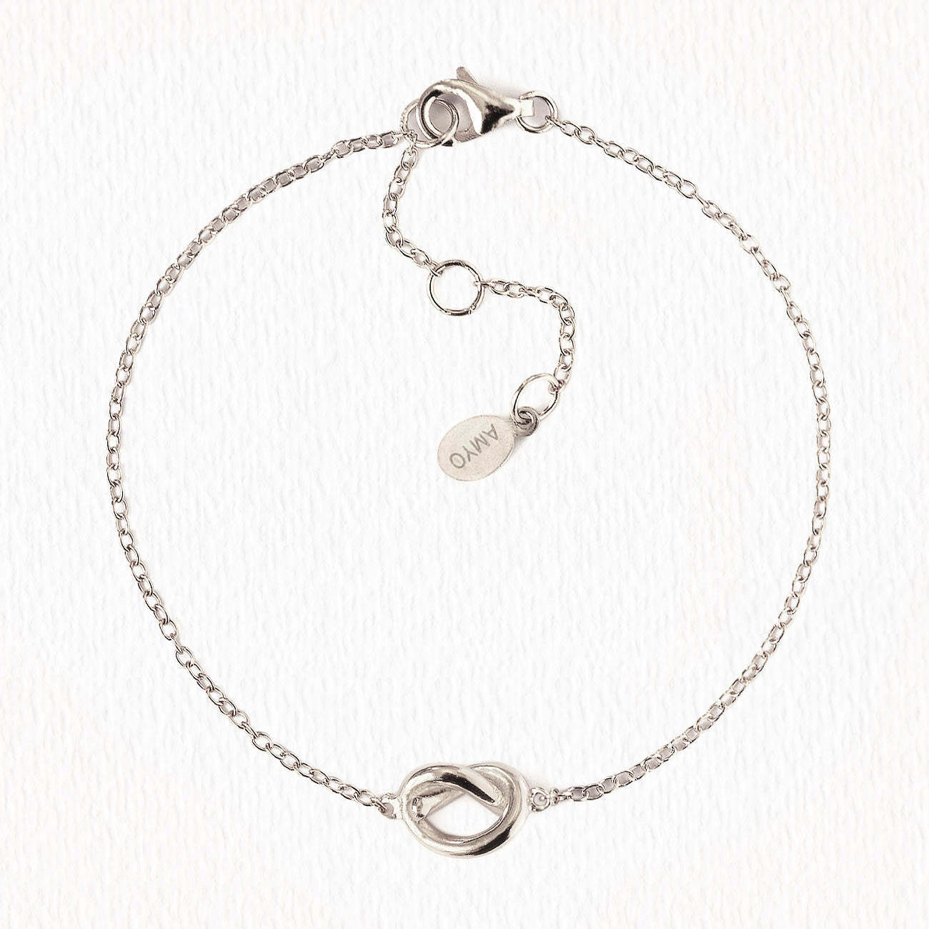 Love Knot 18K White Gold Bracelet | Mix Mix Style [Hot Seller]-Mix MIx Style