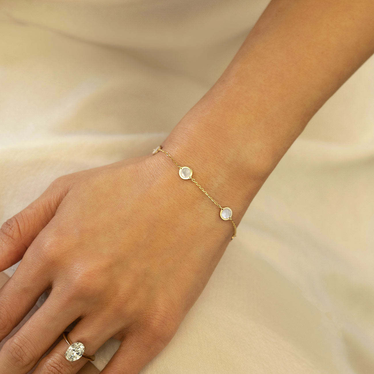 Pearl Circle 18K Gold Plated Bracelet | Mix Mix Style [Hot Seller]-Mix MIx Style