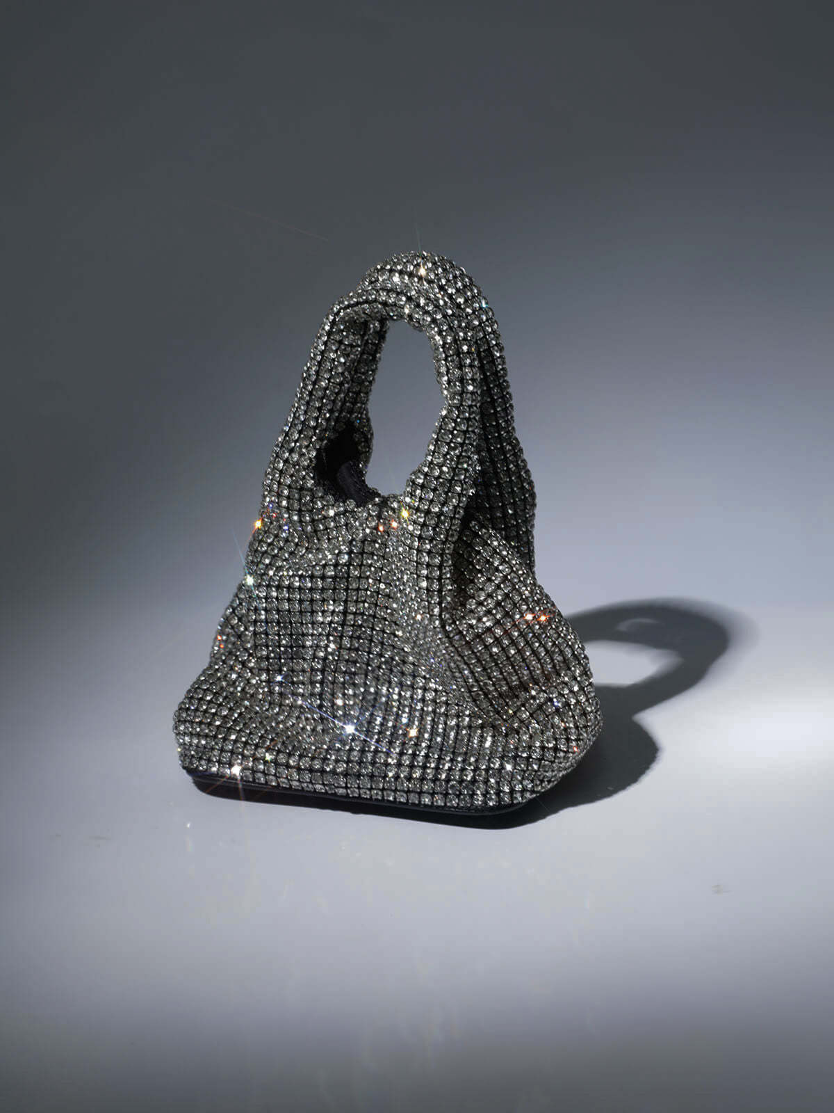Bellatrix Crystal Bucket Bag In Silver | Mix Mix Style [Hot Seller]-Mix MIx Style