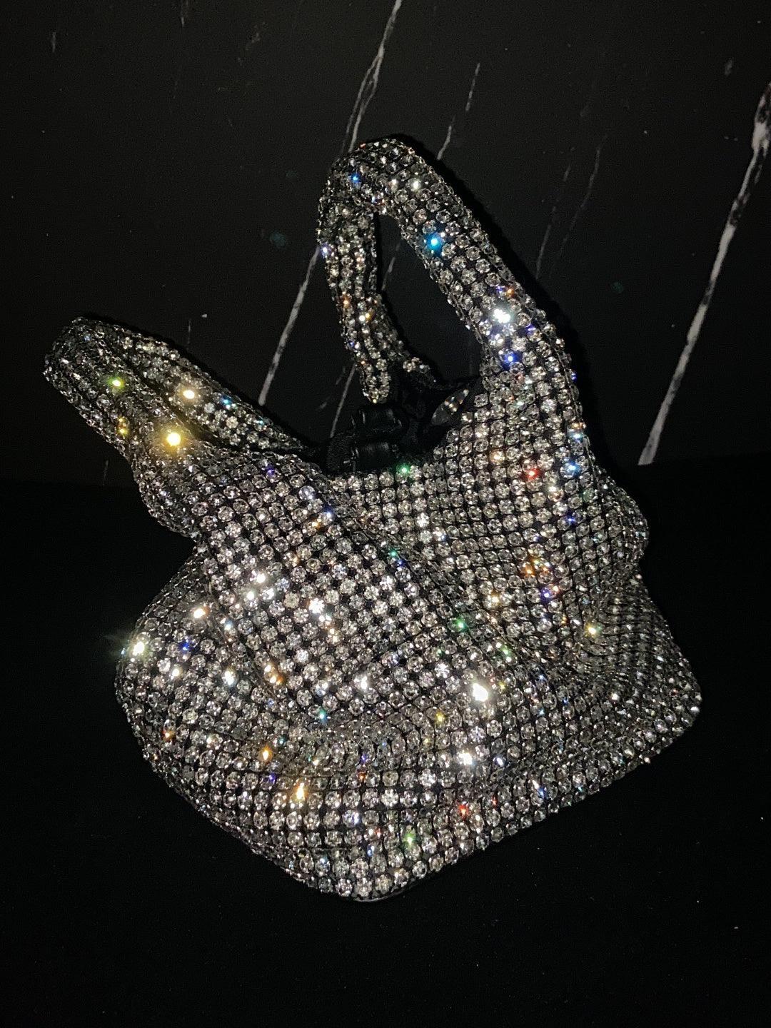 Bellatrix Crystal Bucket Bag In Silver | Mix Mix Style [Hot Seller]-Mix MIx Style