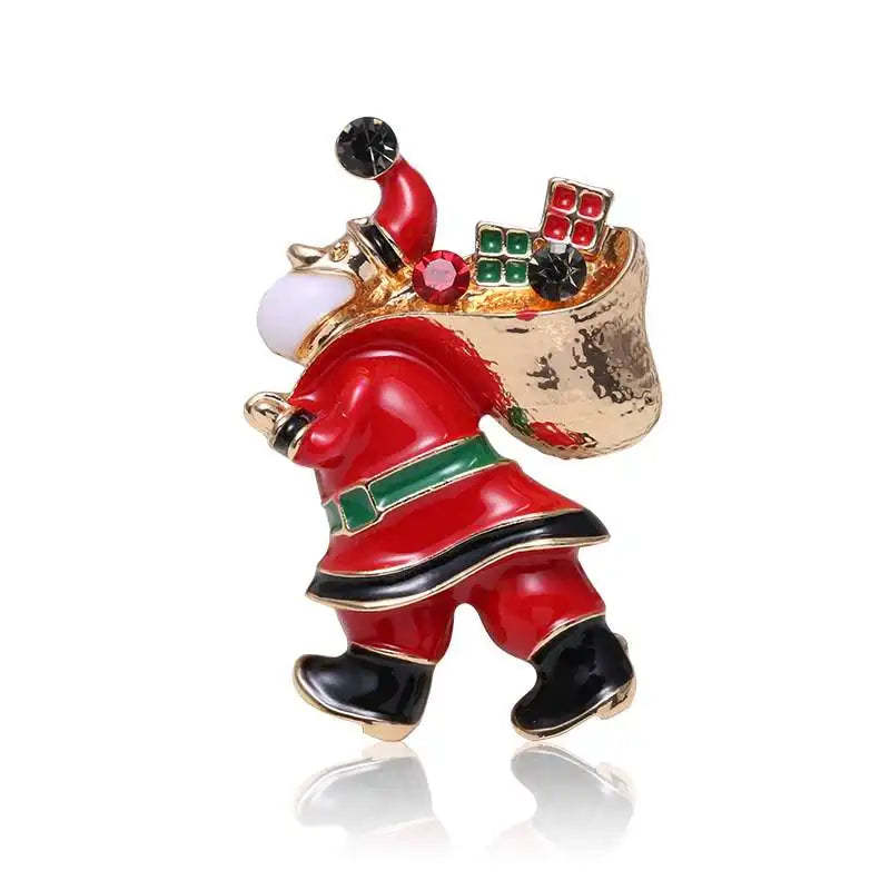 Original Christmas Diamonds Brooch Pin Gift Santa Tree Socks Snowman Gloves Garland | Mix Mix Style [Hot Seller]-Mix MIx Style