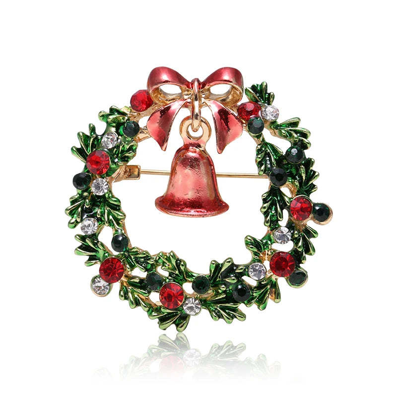 Original Christmas Diamonds Brooch Pin Gift Santa Tree Socks Snowman Gloves Garland | Mix Mix Style [Hot Seller]-Mix MIx Style