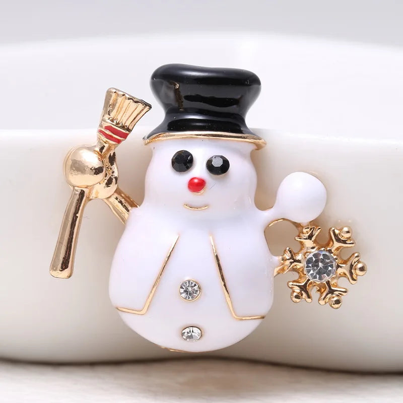 Original Christmas Diamonds Brooch Pin Gift Santa Tree Socks Snowman Gloves Garland | Mix Mix Style [Hot Seller]-Mix MIx Style