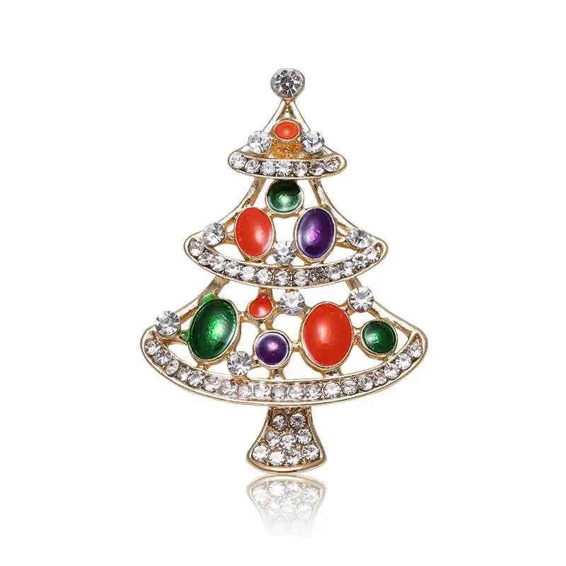 Original Christmas Diamonds Brooch Pin Gift Santa Tree Socks Snowman Gloves Garland | Mix Mix Style [Hot Seller]-Mix MIx Style