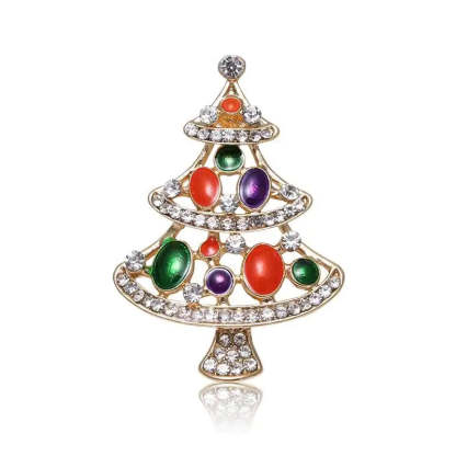 Original Christmas Diamonds Brooch Pin Gift Santa Tree Socks Snowman Gloves Garland | Mix Mix Style [Hot Seller]-Mix MIx Style
