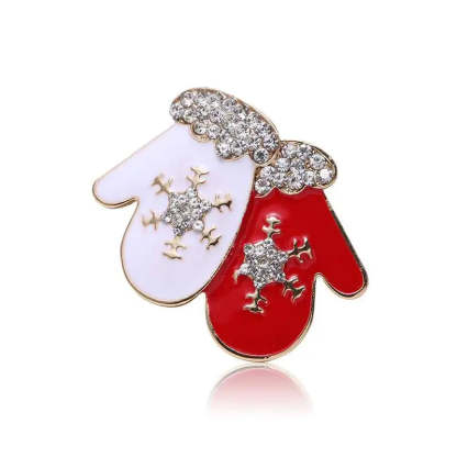 Original Christmas Diamonds Brooch Pin Gift Santa Tree Socks Snowman Gloves Garland | Mix Mix Style [Hot Seller]-Mix MIx Style