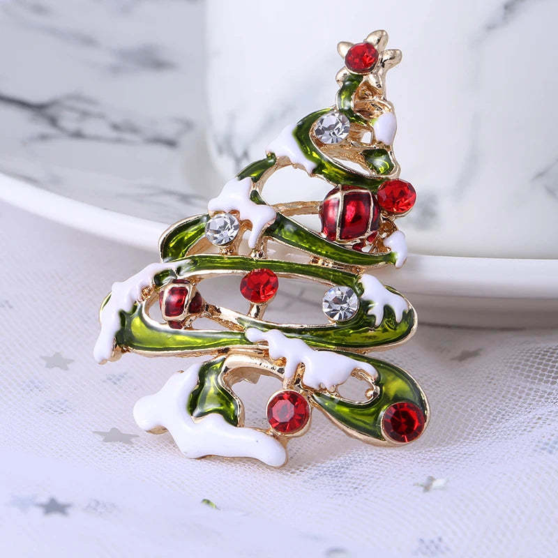 Original Christmas Diamonds Brooch Pin Gift Santa Tree Socks Snowman Gloves Garland | Mix Mix Style [Hot Seller]-Mix MIx Style