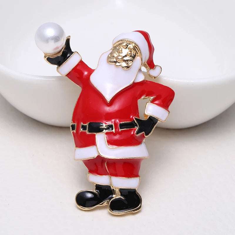 Original Christmas Diamonds Brooch Pin Gift Santa Tree Socks Snowman Gloves Garland | Mix Mix Style [Hot Seller]-Mix MIx Style