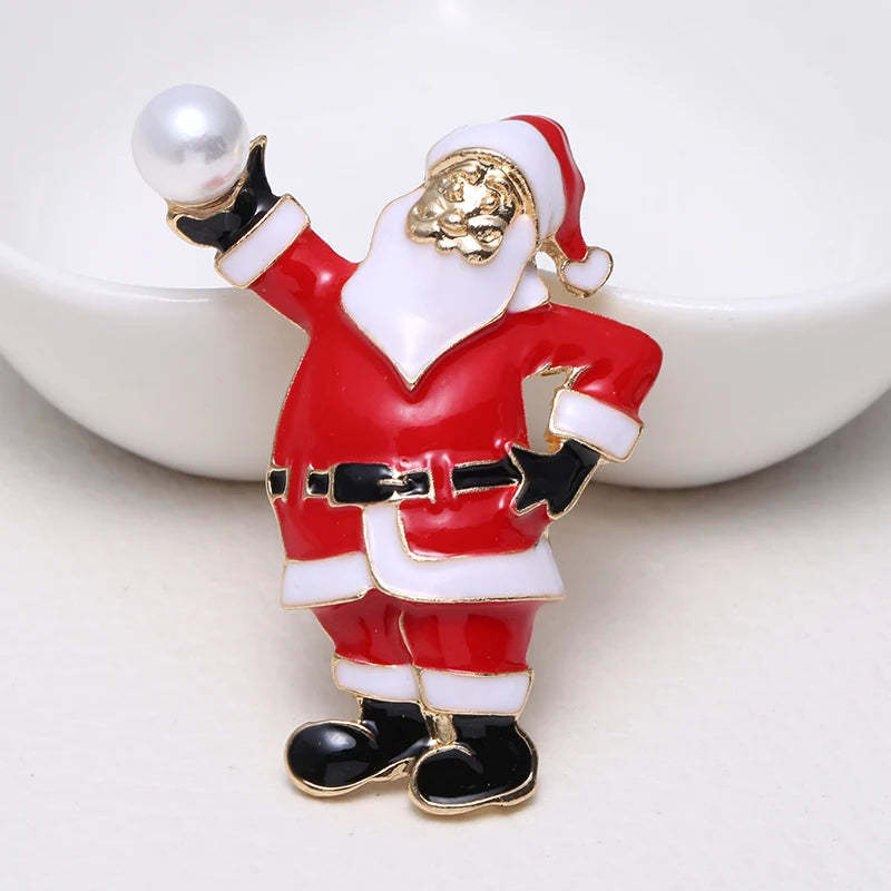 Original Christmas Diamonds Brooch Pin Gift Santa Tree Socks Snowman Gloves Garland | Mix Mix Style [Hot Seller]-Mix MIx Style