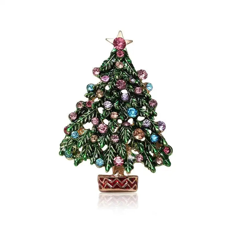 Original Christmas Diamonds Brooch Pin Gift Santa Tree Socks Snowman Gloves Garland | Mix Mix Style [Hot Seller]-Mix MIx Style