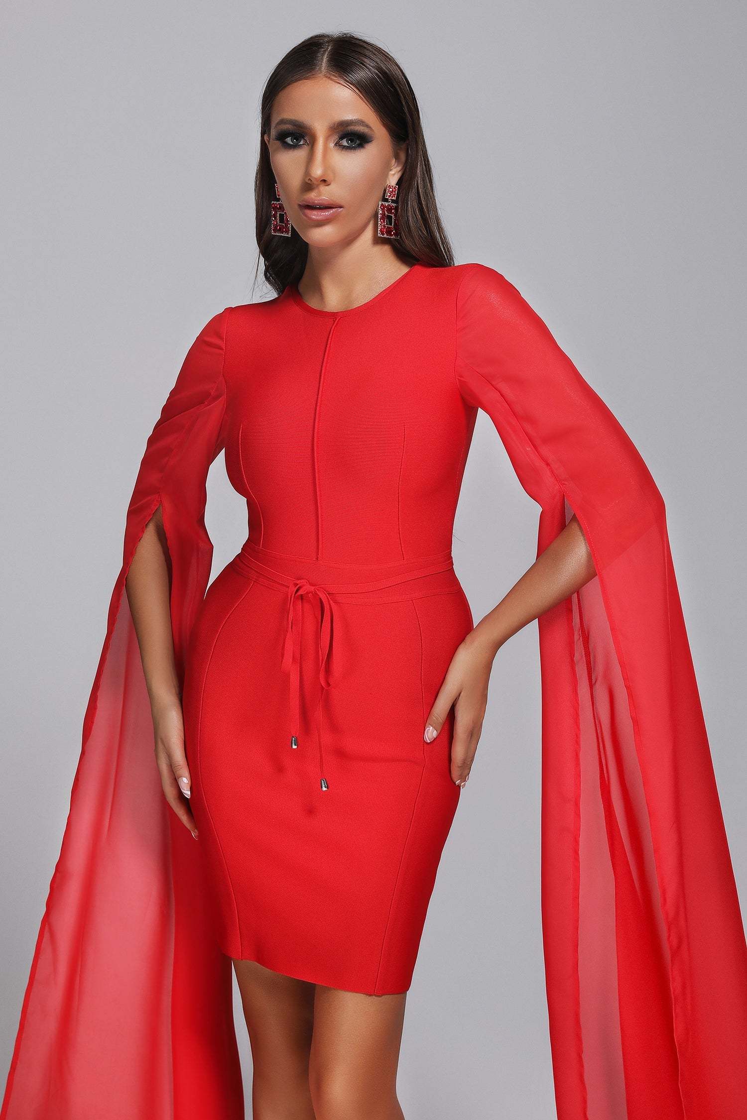 Bodycon Mini Bandage Dress in Red | Mix Mix Style [Hot Seller]-Mix MIx Style