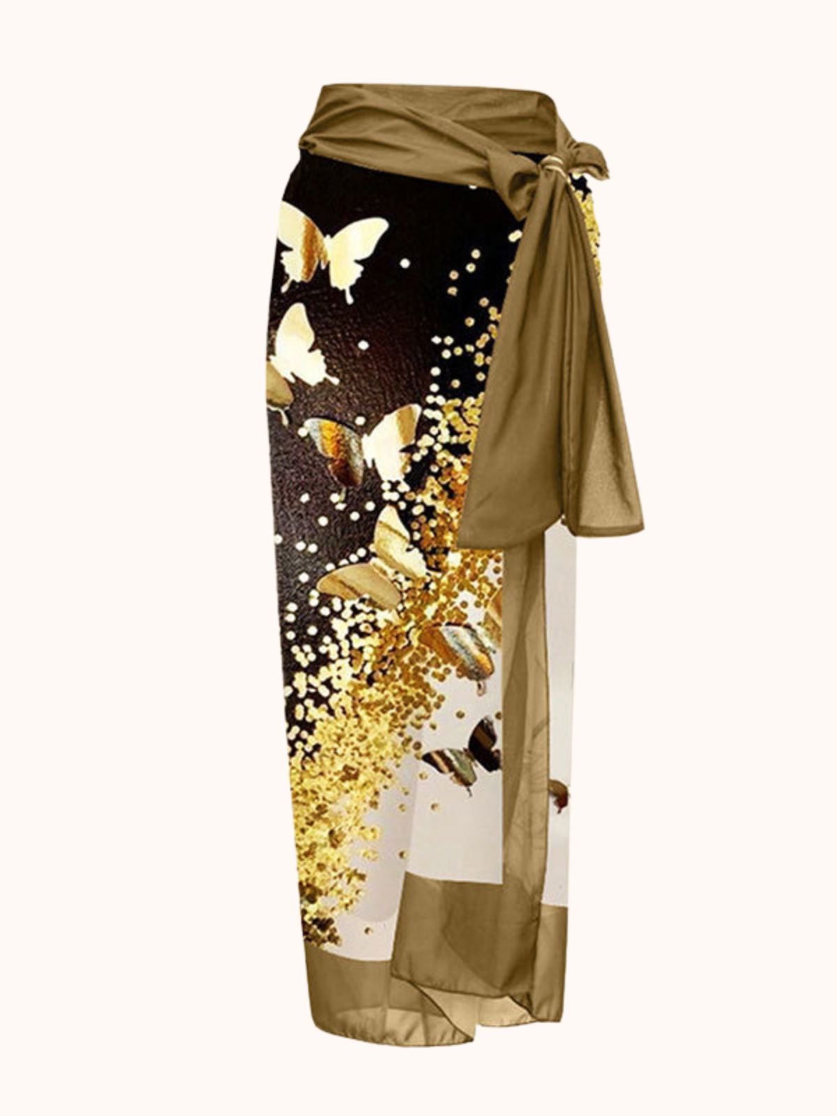 Bows Swimwear Two Piece Set In Khaki | Mix Mix Style-Mix MIx Style