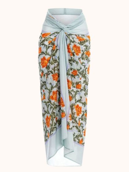 Halterneck Swimwear Two Piece Set In Blue | Mix Mix Style-Mix MIx Style