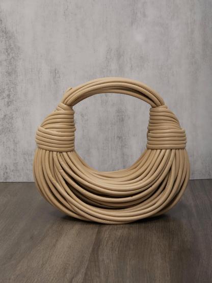 Camila Double Knot Tote Bag In Apricot | Mix Mix Style [Hot Seller]-Mix MIx Style