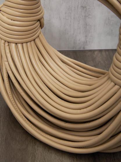 Camila Double Knot Tote Bag In Apricot | Mix Mix Style [Hot Seller]-Mix MIx Style