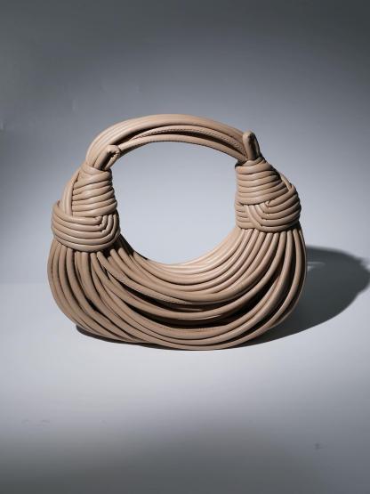 Camila Double Knot Tote Bag In Apricot | Mix Mix Style [Hot Seller]-Mix MIx Style