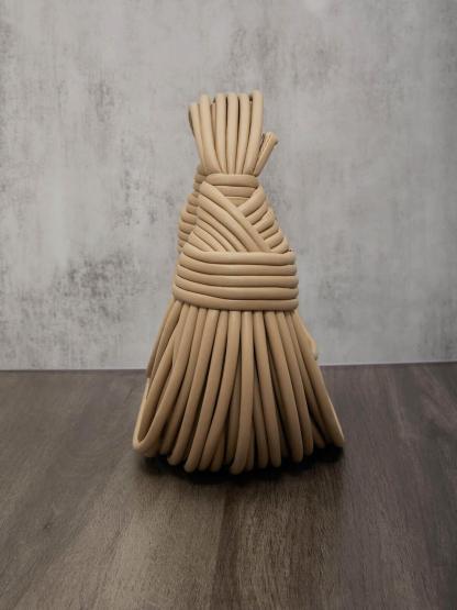 Camila Double Knot Tote Bag In Apricot | Mix Mix Style [Hot Seller]-Mix MIx Style