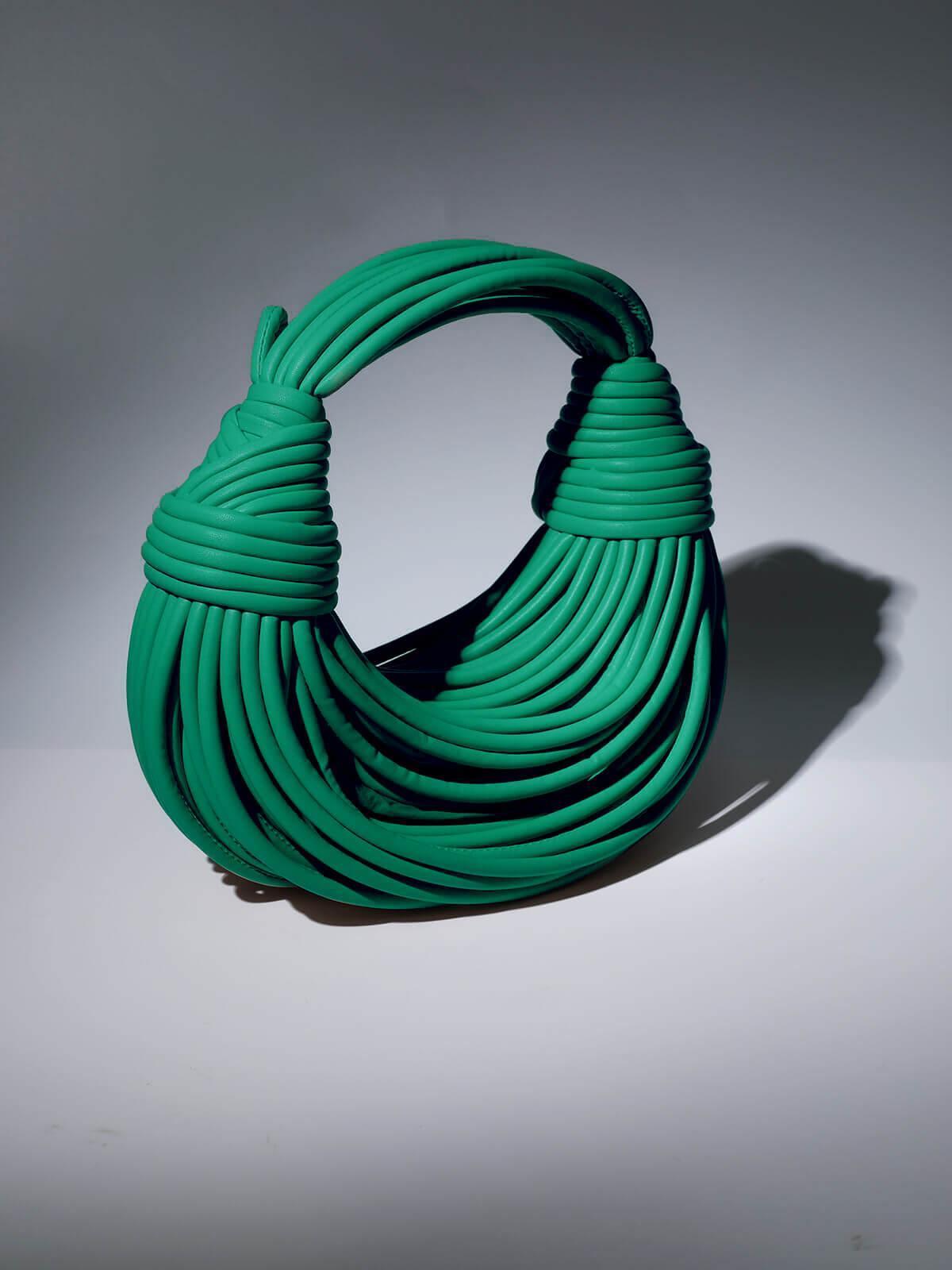 Camila Double Knot Tote Bag In Green | Mix Mix Style [Hot Seller]-Mix MIx Style