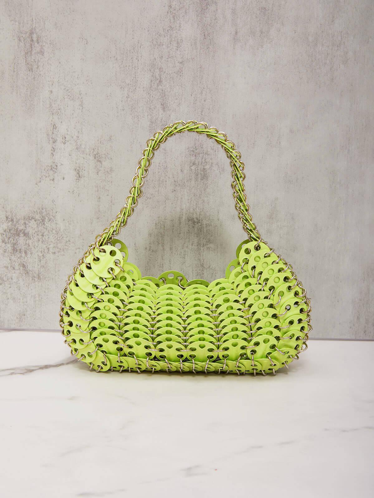 Shoulder Bags Chiara Chainmail Bag In Green | Mix Mix Style [Hot Seller]-Mix MIx Style