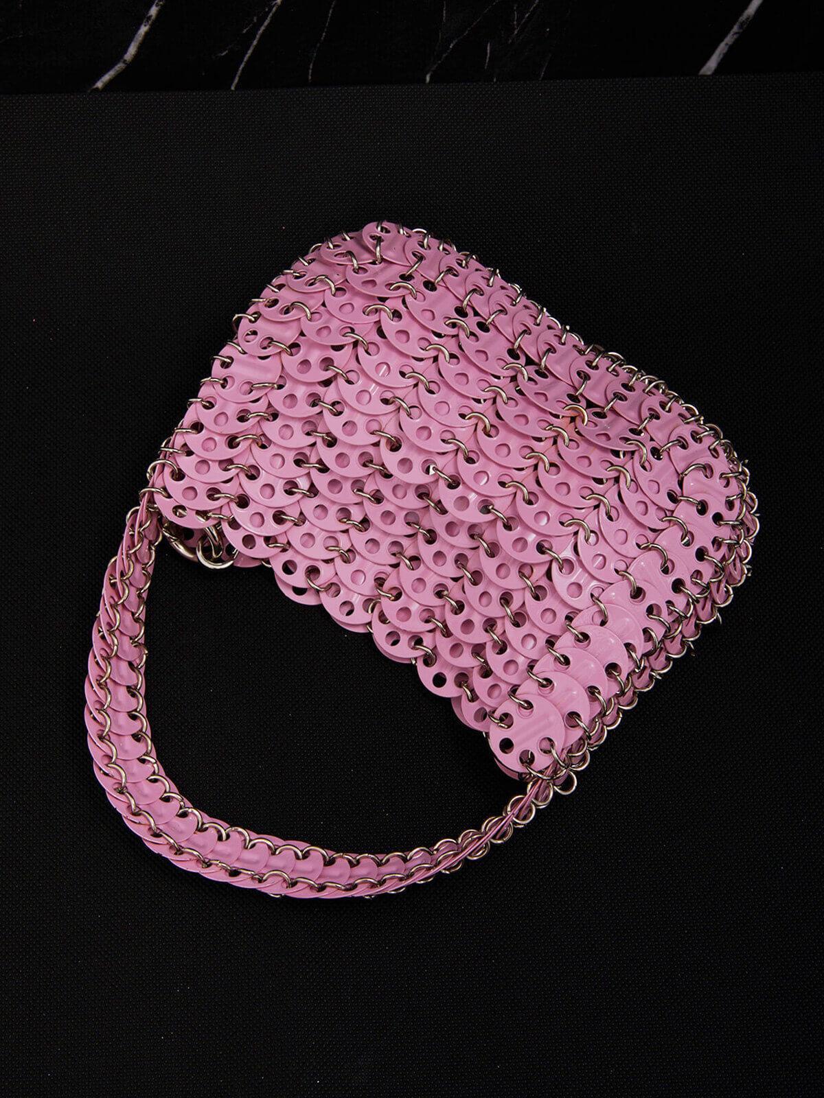 Shoulder Bags Chiara Chainmail Bag In Pink | Mix Mix Style [Hot Seller]-Mix MIx Style