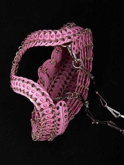 Shoulder Bags Chiara Chainmail Bag In Pink | Mix Mix Style [Hot Seller]-Mix MIx Style