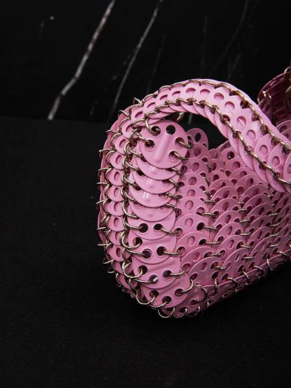 Shoulder Bags Chiara Chainmail Bag In Pink | Mix Mix Style [Hot Seller]-Mix MIx Style