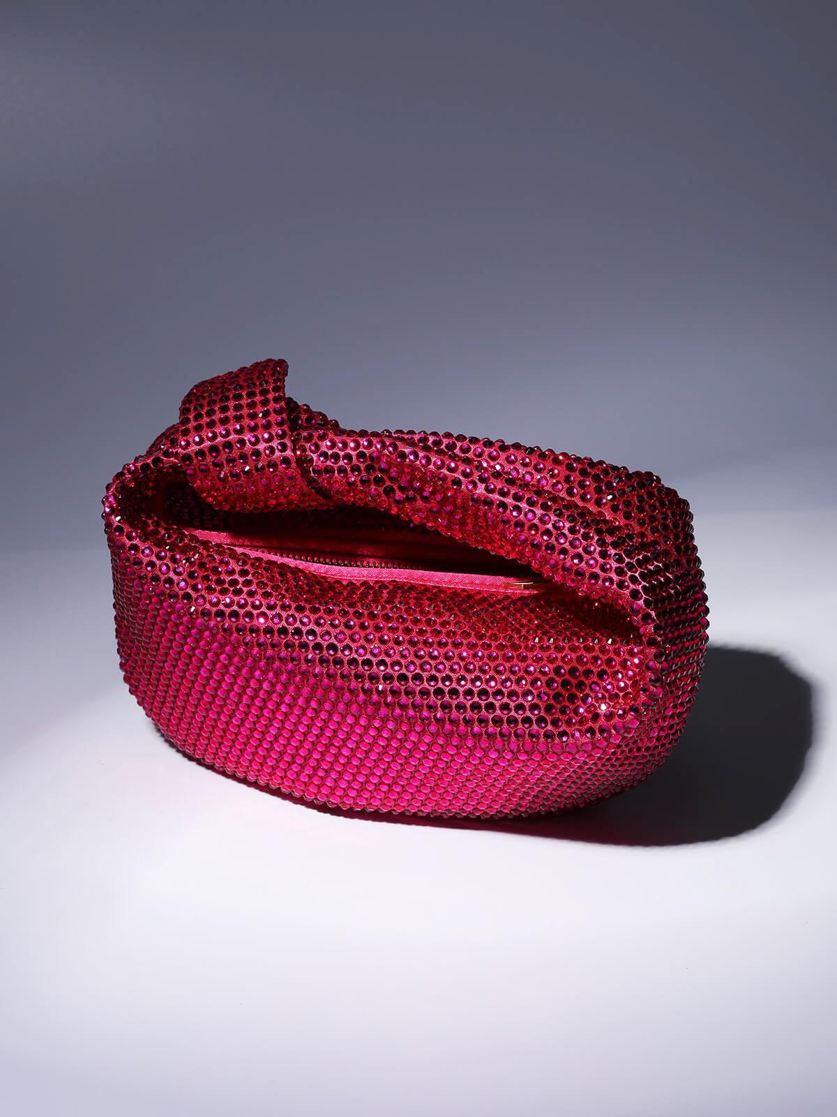 Ciara Embellished Tote Bag In Hot Pink Handbags & Evening Bags | Mix Mix Style [Hot Seller]-Mix MIx Style