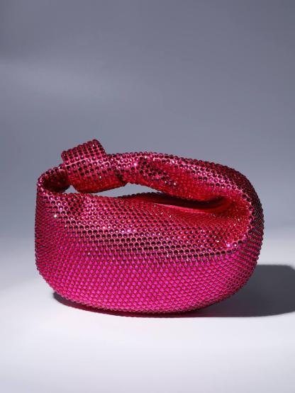 Ciara Embellished Tote Bag In Hot Pink Handbags & Evening Bags | Mix Mix Style [Hot Seller]-Mix MIx Style