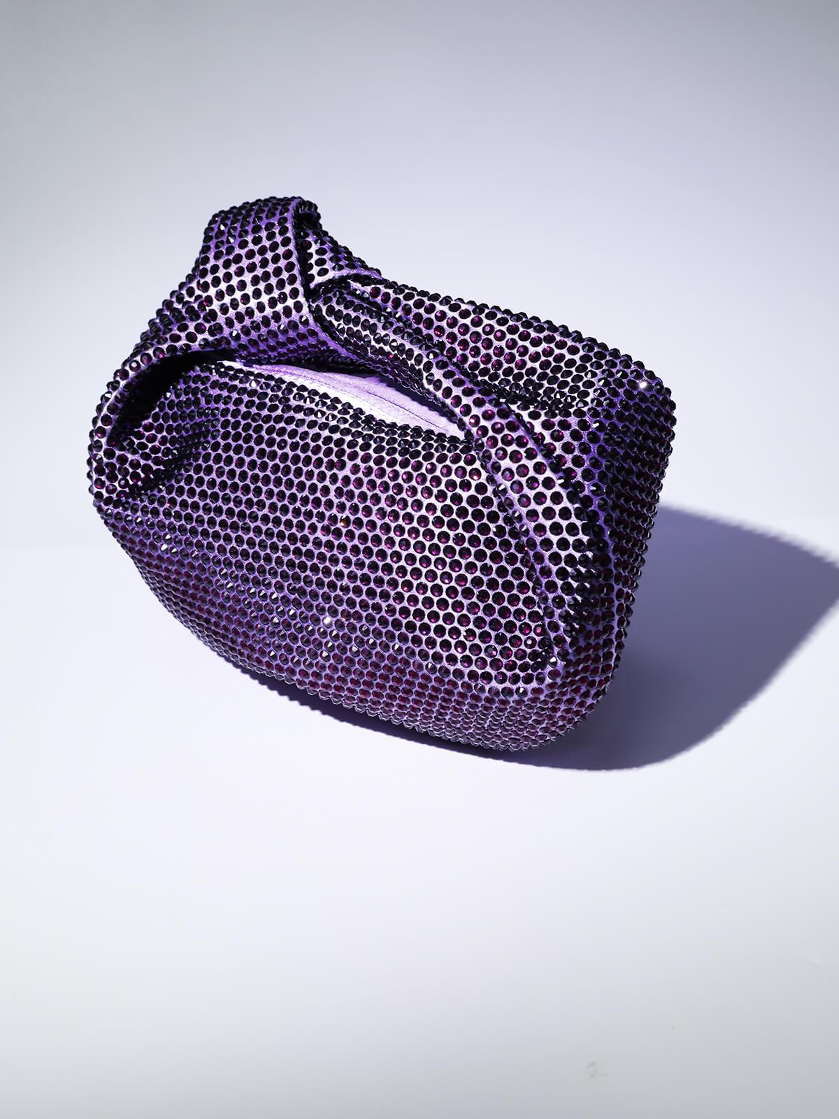 Ciara Embellished Tote Bag In Purple Handbags & Evening Bags | Mix Mix Style [Hot Seller]-Mix MIx Style