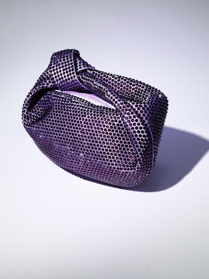 Ciara Embellished Tote Bag In Purple Handbags & Evening Bags | Mix Mix Style [Hot Seller]-Mix MIx Style