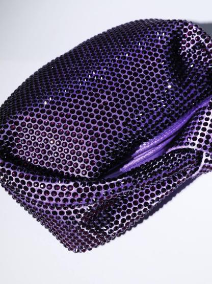 Ciara Embellished Tote Bag In Purple Handbags & Evening Bags | Mix Mix Style [Hot Seller]-Mix MIx Style