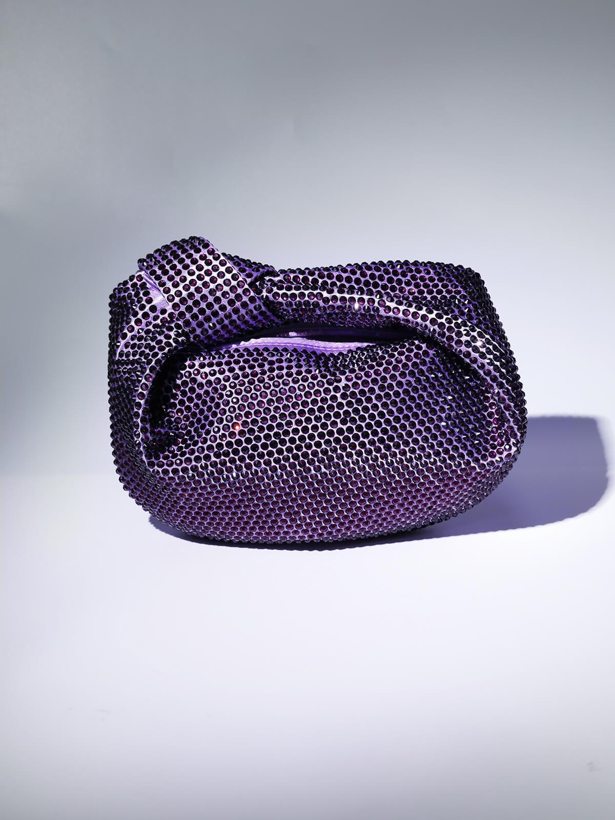 Ciara Embellished Tote Bag In Purple Handbags & Evening Bags | Mix Mix Style [Hot Seller]-Mix MIx Style