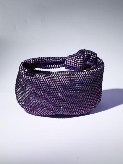 Ciara Embellished Tote Bag In Purple Handbags & Evening Bags | Mix Mix Style [Hot Seller]-Mix MIx Style