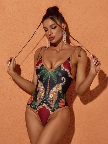 Multicolor Printed Swimwear Two Piece Set | Mix Mix Style-Mix MIx Style