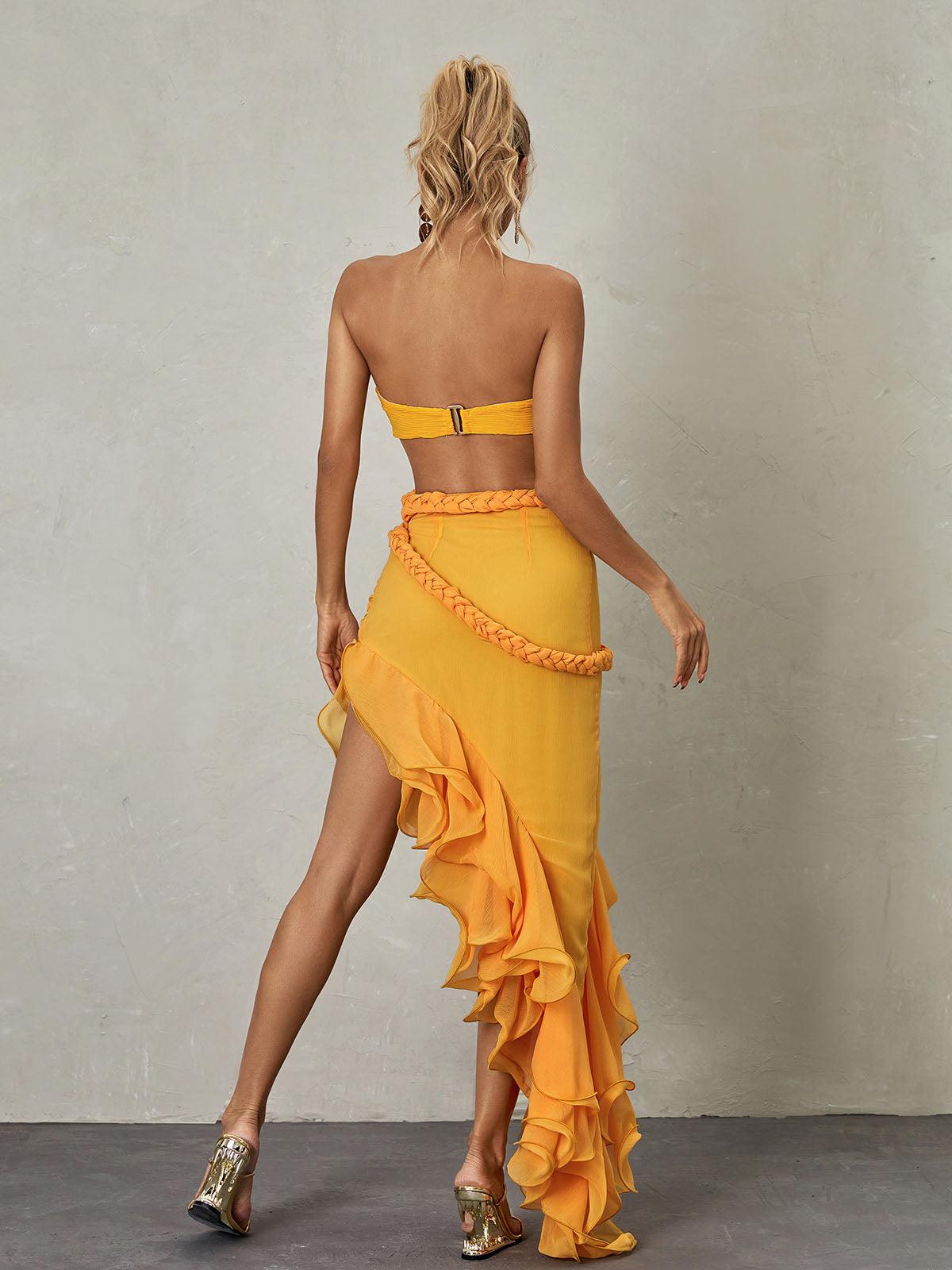 Daena Strapless Cutout Maxi Dress-Mix MIx Style