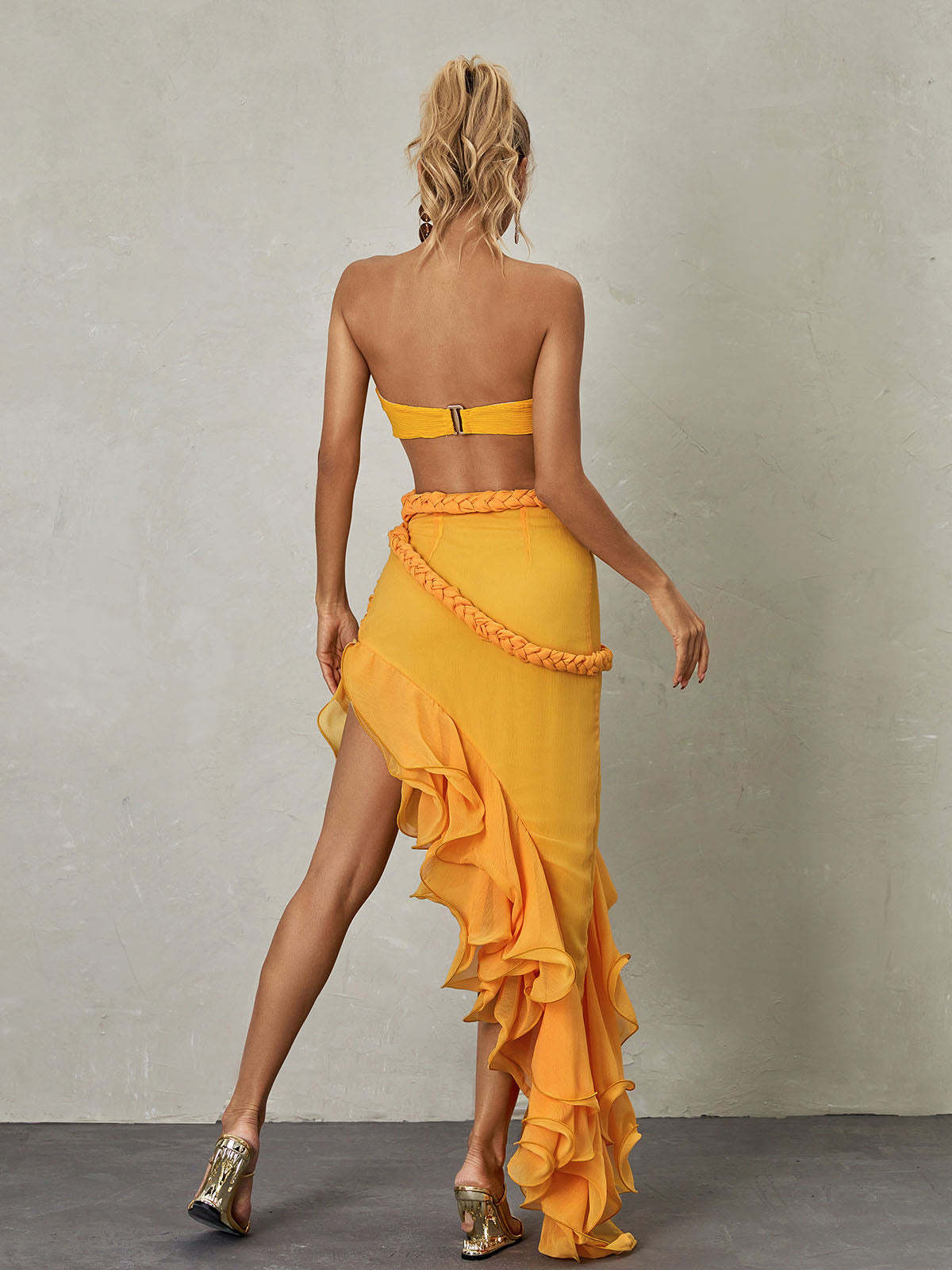 Daena Strapless Cutout Maxi Dress-Mix MIx Style