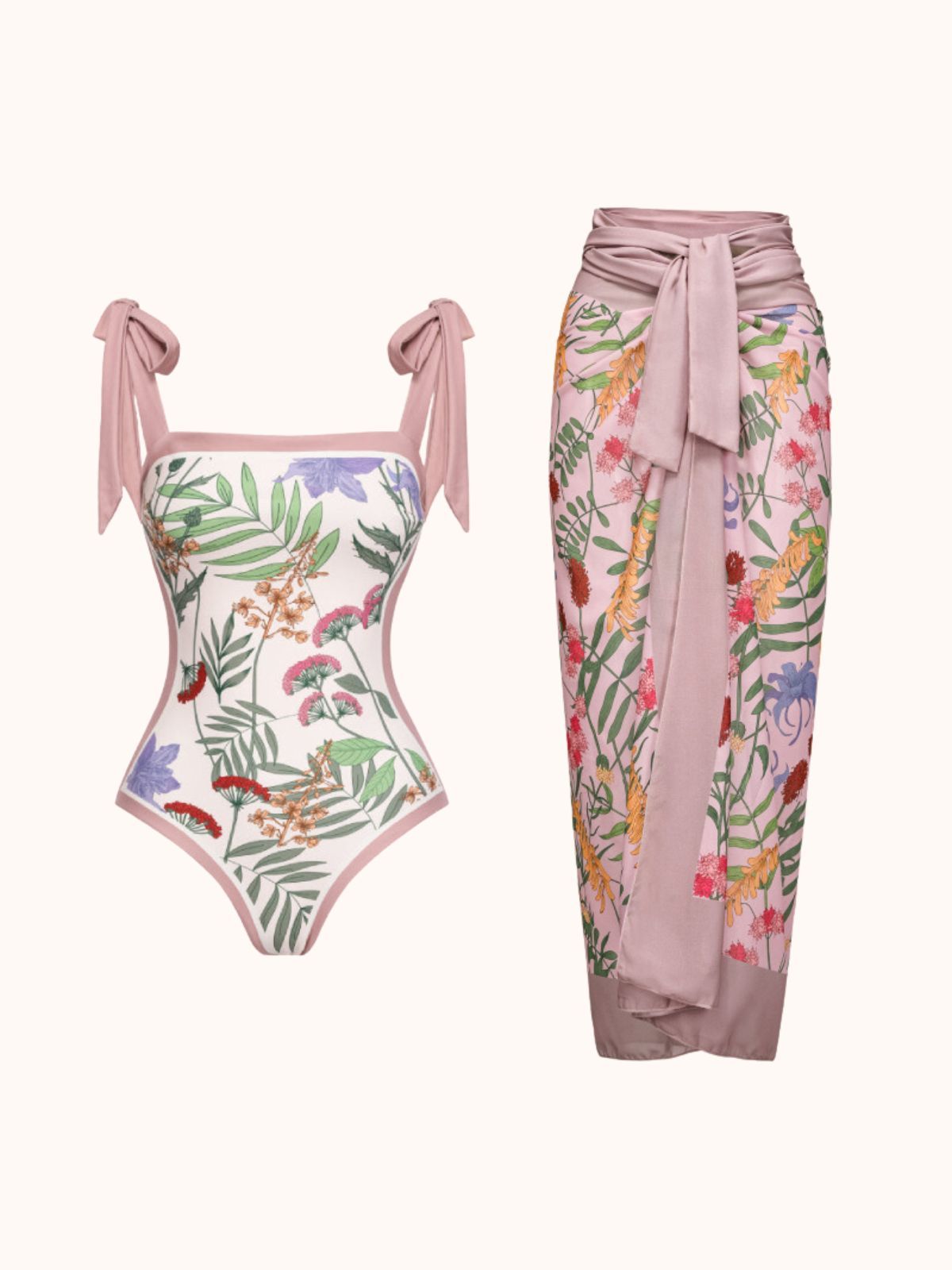 Dolly Printed Swimwear Two Piece Set | Mix Mix Style-Mix MIx Style