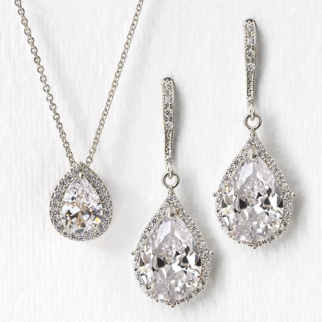 Moissanite 18K White Gold Jewelry Set | Mix Mix Style [Hot Seller]-Mix MIx Style