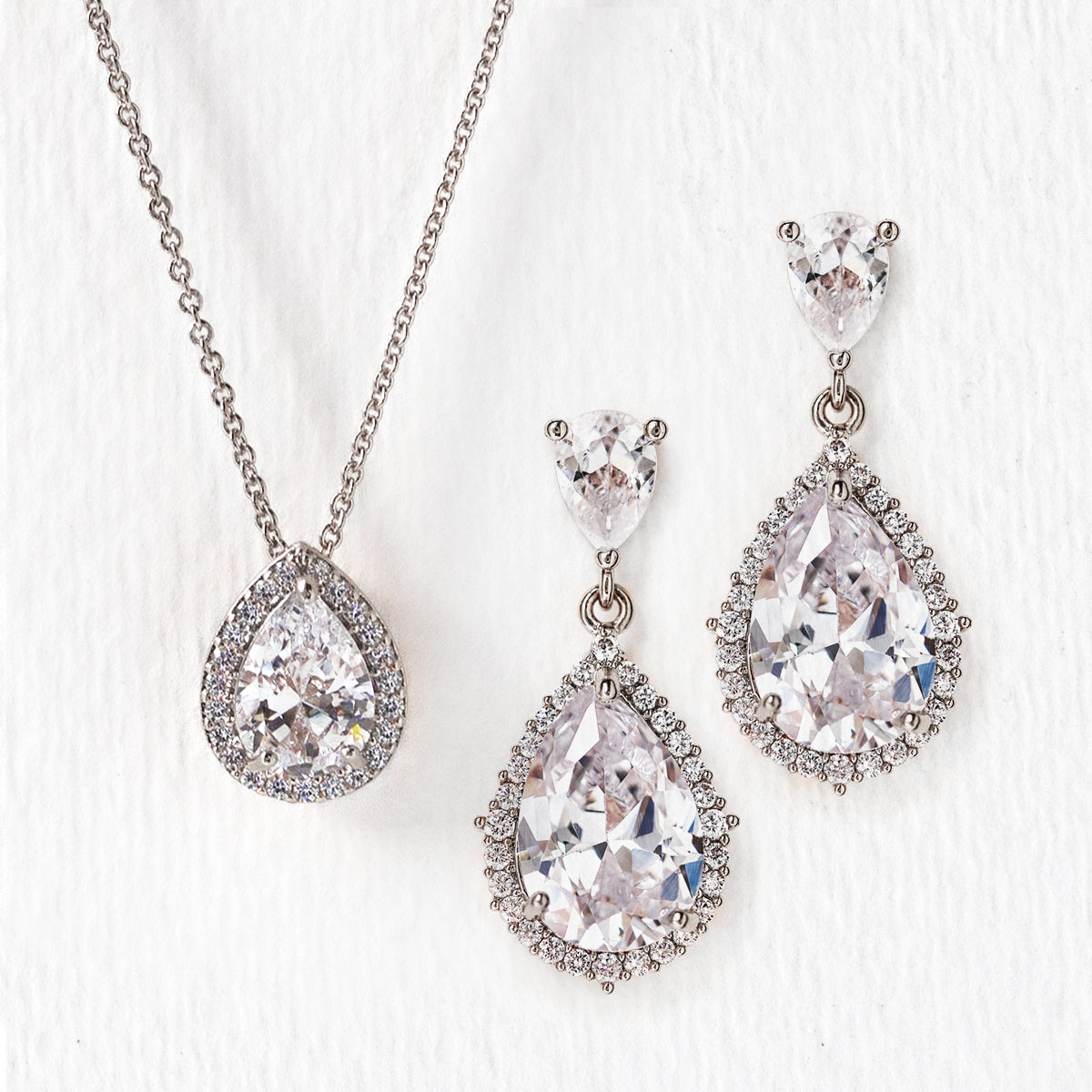 Regal 18K White Gold Jewelry Set | Mix Mix Style [Hot Seller]-Mix MIx Style