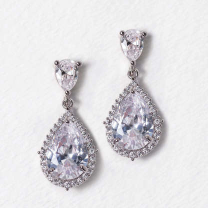 Regal 18K White Gold Jewelry Set | Mix Mix Style [Hot Seller]-Mix MIx Style