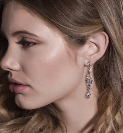 Marquise Dainty Moissanite Drop 18K White Gold Earrings | Mix Mix Style [Hot Seller]-Mix MIx Style