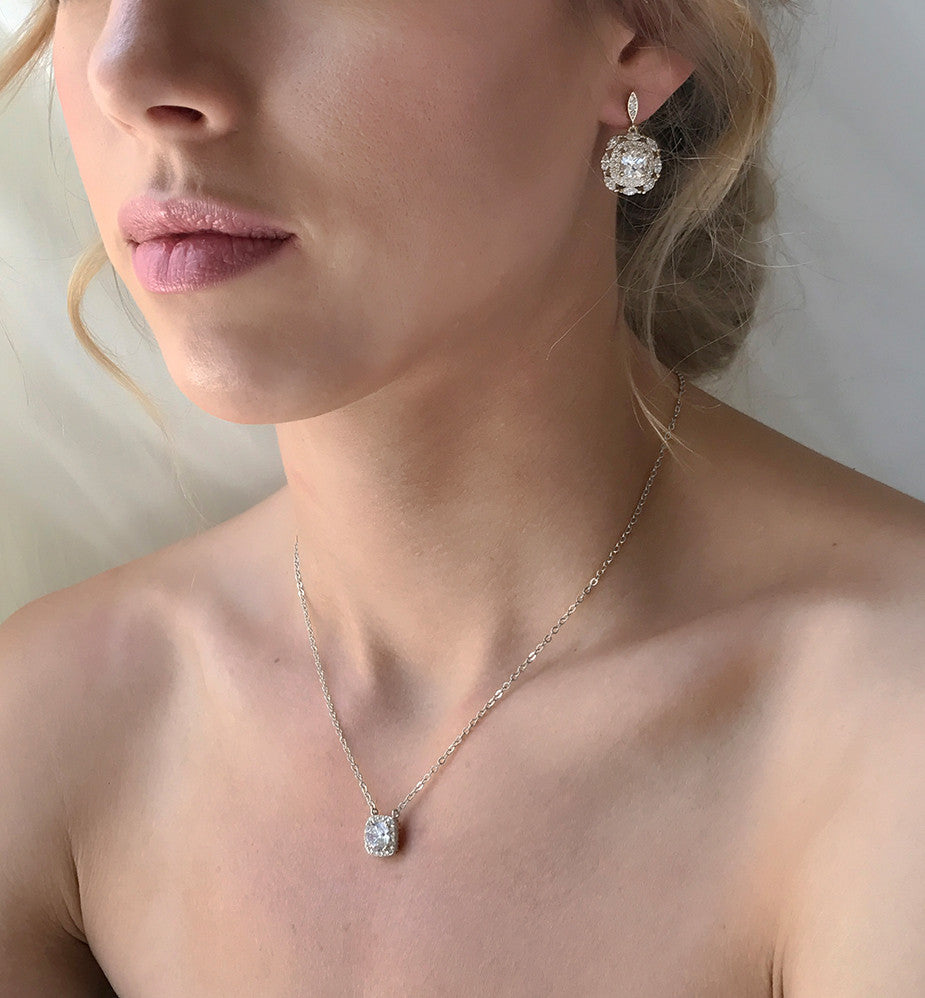 Deco 18K White Gold Jewelry Set | Mix Mix Style [Hot Seller]-Mix MIx Style