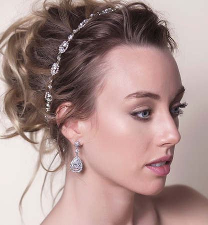 Headband 18K White Gold with Ribbon | Mix Mix Style [Hot Seller]-Mix MIx Style