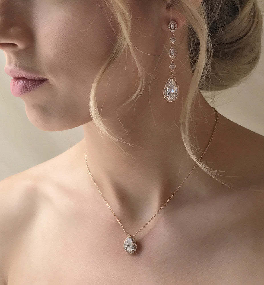 Long Drop Earrings and Necklace Set | Mix Mix Style [Hot Seller]-Mix MIx Style