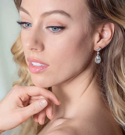 Princess Cut 18K White Gold Jewelry Set | Mix Mix Style [Hot Seller]-Mix MIx Style