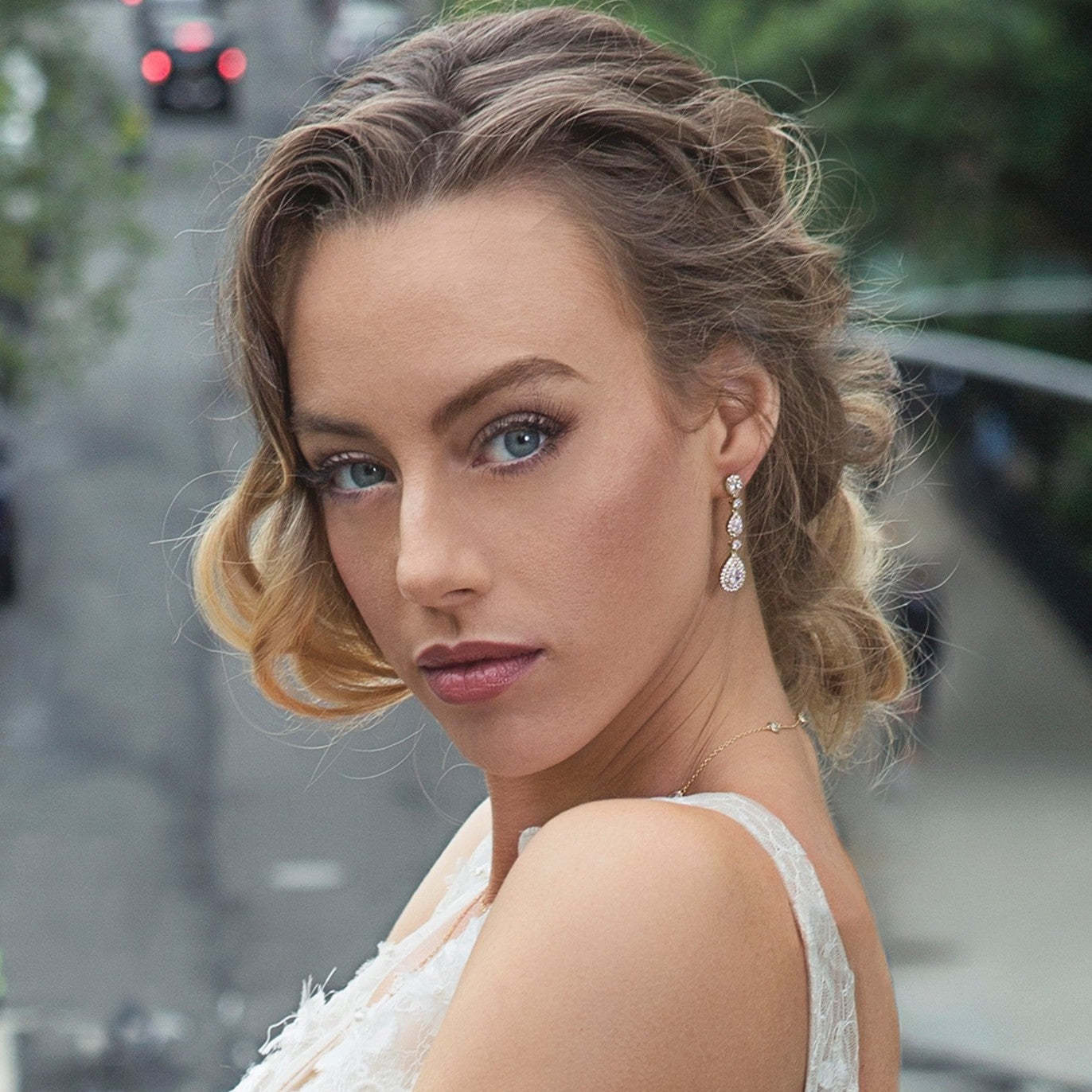 Linear 18K White Gold Jewelry Set | Mix Mix Style [Hot Seller]-Mix MIx Style