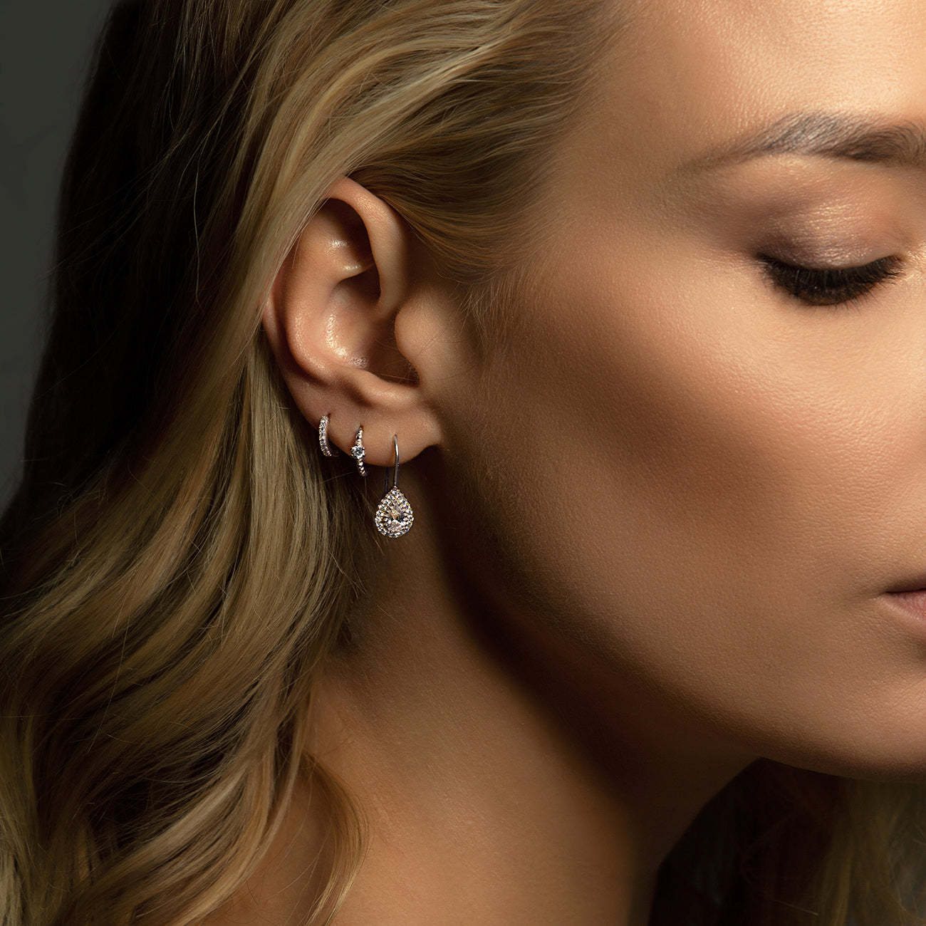 Moissanite Petite Drop s925 Sterling Silver Earrings | Mix Mix Style [Hot Seller]-Mix MIx Style