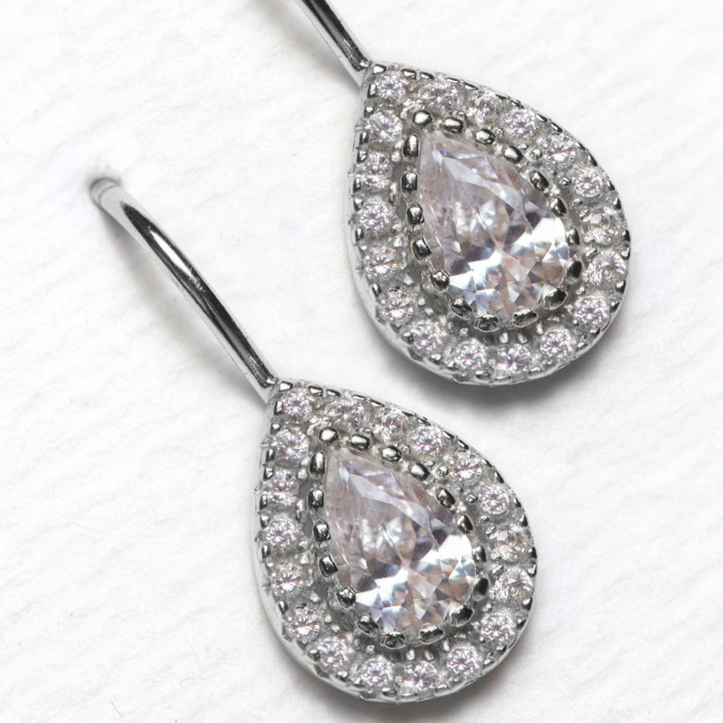 Moissanite Petite Drop s925 Sterling Silver Earrings | Mix Mix Style [Hot Seller]-Mix MIx Style