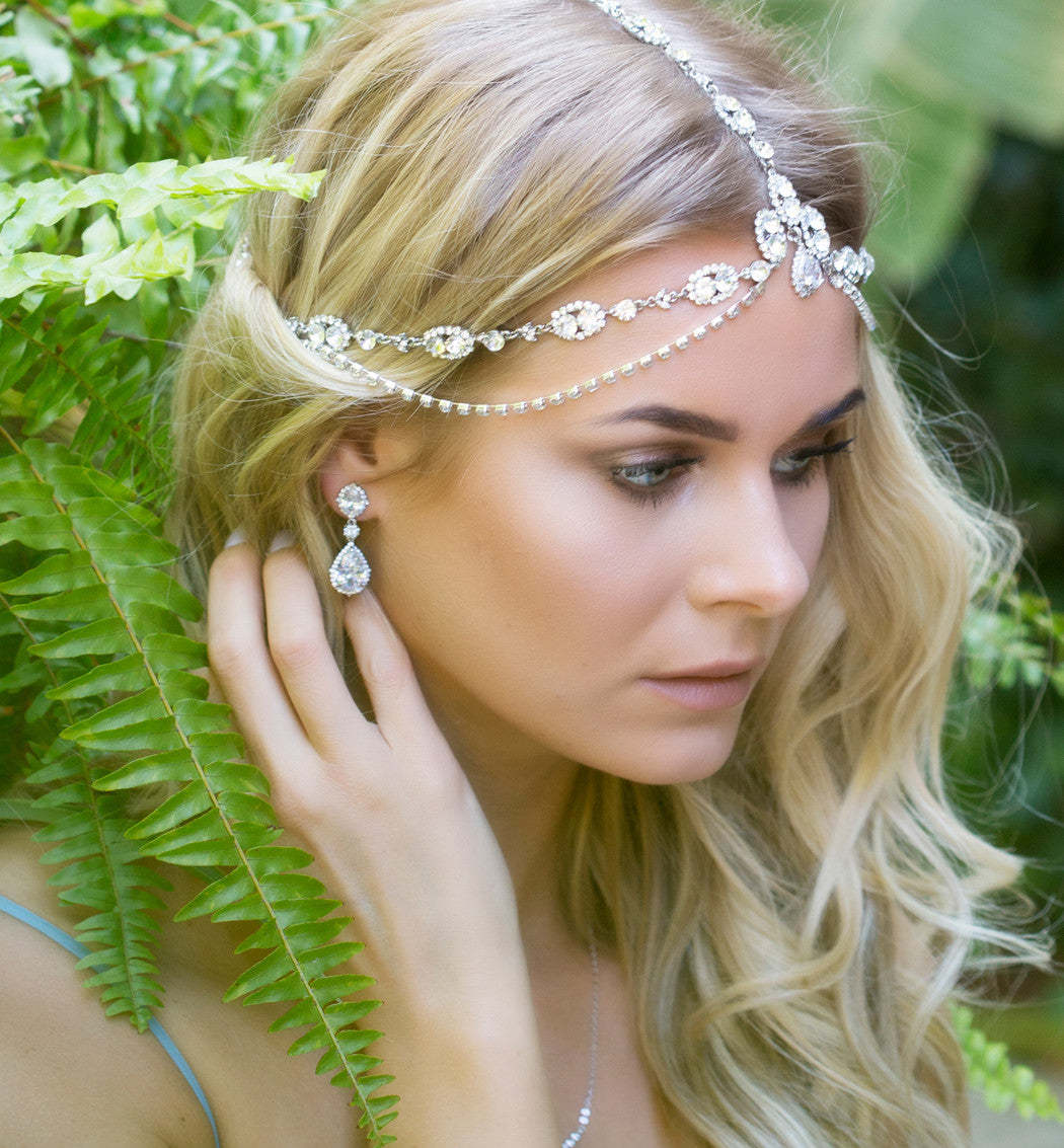 Pear Drop Moissanite 18K White Gold Earrings | Mix Mix Style [Hot Seller]-Mix MIx Style