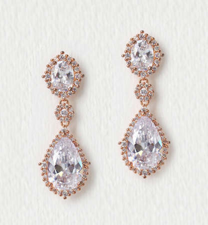 Pear Drop Moissanite 18K White Gold Earrings | Mix Mix Style [Hot Seller]-Mix MIx Style